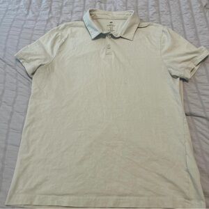 H&M Soft Cream Polo Shirt